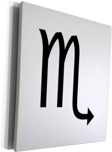 3dRose Museum Grade Canvas Wrap - Scorpio Astrology - Scorpio Canvas for men