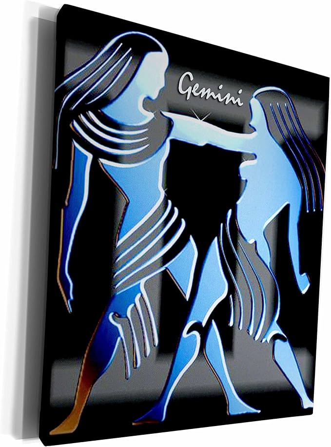 3dRose Museum Grade Canvas Wrap - Gemini Zodiac Sign Zodiac Signs Horoscope - Gemini Canvas for men
