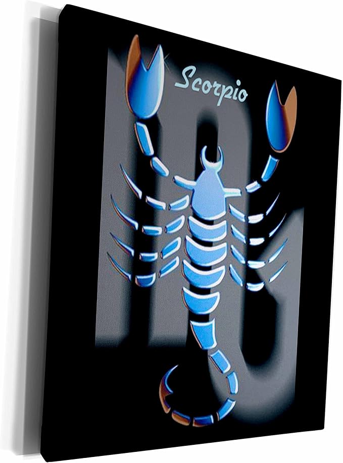 3dRose Museum Grade Canvas Wrap - Scorpio Zodiac Sign Zodiac Signs Horoscope - Scorpio Canvas for men
