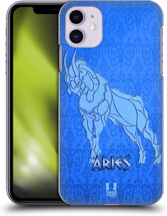 Head Case Designs Aries Zodiac Signs Hard Back Case Compatible with Apple iPhone 11 - Aries Phone Case for men