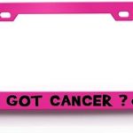 GOT Cancer Horoscopes Astrological Sign Metal Pink Car SUV Truck License Plate Frame c25 - Cancer Car Accessories for men