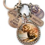 Handmade - Leo Keychain for men