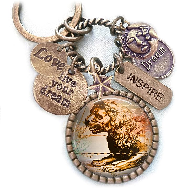 Handmade - Leo Keychain for men