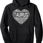 Taurus Zodiac Traits Horoscope Astrology Sign Gift Heart Pullover Hoodie - Taurus for men