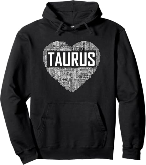 Taurus Zodiac Traits Horoscope Astrology Sign Gift Heart Pullover Hoodie - Taurus for men