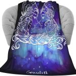 Delerain Gemini Soft Throw Blanket 40"x50" Lightweight Flannel Fleece Blanket for Couch Bed Sofa Travelling Camping for Kids Adults - Gemini Blanket for men