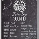 Scorpio Zodiac Sign 11x14 Unframed Print – Vintage Astrology Wall Art, The Scorpion Illustration for Home, Office, or Study Décor - Scorpio Canvas for men