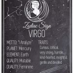 Astrology Posters - Zodiac Sign Virgo, The Maiden - 11x14 Unframed Art Print - Great Vintage Zodiac Poster, Astrology and Aptitude Vintage Home Wall Decor for Astrology Enthusiasts - Virgo Poster for men
