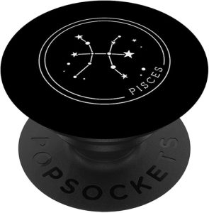 Pisces Zodiac Star Sign Constellation Horoscope Symbol PopSockets Adhesive PopGrip - Pisces for men
