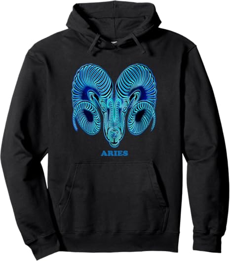 Aries Personality Astrology Zodiac Sign Horoscope Design Pullover Hoodie - Aries Hoodie for men