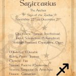 Sagittarius Zodiac Wall Art Print – 8x10 Unframed Horoscope Decor for Astrology Lovers – Celestial Mystic Bedroom, Office, or Dorm Aesthetic – Vintage Star Sign Gift for Women, Men & Teens - Sagittarius Home Decor for men