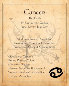 AMERICAN LUXURY GIFTS Cancer Zodiac Sign Wall Art Print - 8x10 Constellation Print Ideal For Home Decor, Office Decor, Bedroom Decor. Unframed - Pisces Home Decor for men