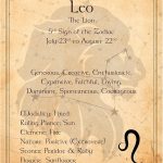 Leo - The Lion - Zodiac Sign Spiritual Wall Art Print. Inspirational Constellation Wall Art. Horoscope's Primary Elements. Ideal For Home Decor, Office Decor & Bedroom Decor. Unframed - 8x10" - Leo Canvas for men