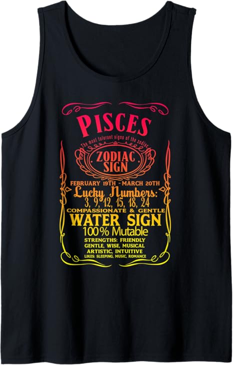 ZODIAC SIGN PISCES Horoscope Astrology present - Pisces T-Shirt for men