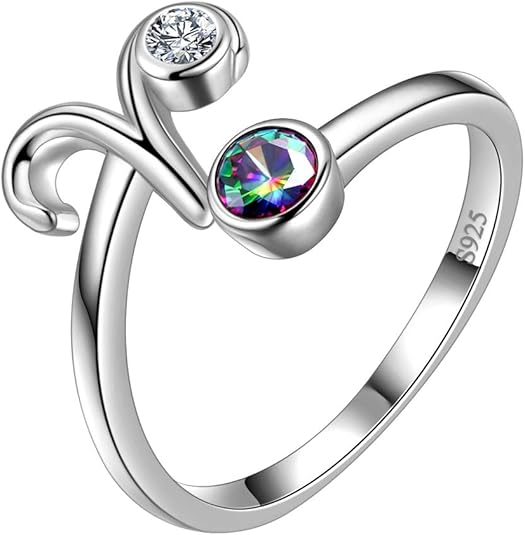 Zodiac Sign Necklace 925 Sterling Silver 12 Constellation Pendant & Rings Horoscope Astrology Jewelry Crystal Cubic Zirconia Birthday - Aries Ring for men