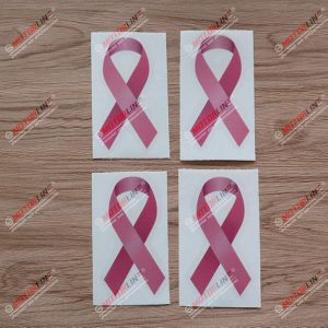 4X Reflective 4'' Pink Ribbon for Breast Cancer Decal Sticker Vinyl - Cancer Car Accessories for men