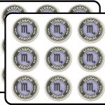 Scorpio Star Sign 2" 18 Pack Planner Calender Scrapbooking Crafting Stickers - Scorpio Sticker for men