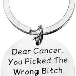 Hibetek - Cancer Keychain for men