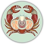 Cancer Zodiac Sign Ornament Sticker Decal Design - Cancer Car Accessories for men