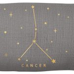 Karma Gifts, Cancer Zodiac Lumbar Pillow - Pisces Pillow for men