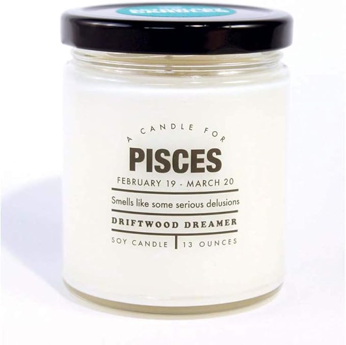 Whiskey River Soap Co. 13oz Astrology Candle (Pisces) - Pisces for men