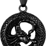 12 Constellation Necklace Zodiac Star Sign Horoscope Pendant 316L Stainless Steel Astrology Birthday Gifts Mens/Women Jewelry - Scorpio Accessories for men