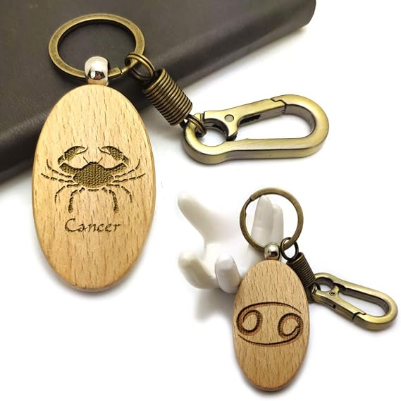 Hometu - Cancer Keychain for men