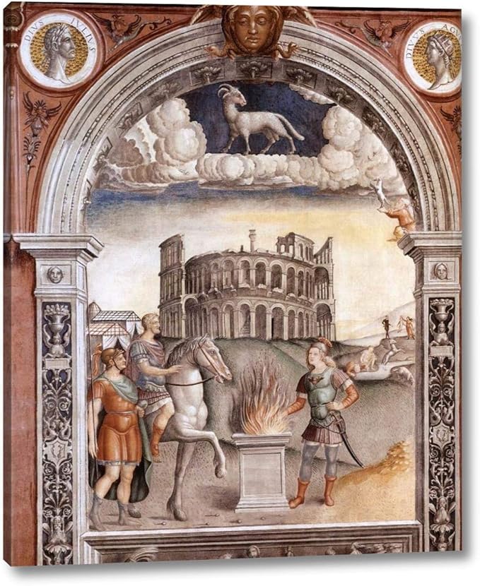 Sign of Aries by Giovanni Maria Falconetto - 21" x 24" Gallery Wrap Canvas Art Print - Ready to Hang - Aries Canvas for men