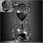 Black Antique Decorative Hourglass Sand Timer - 30 Minute, Unique Vintage 12 Constellations Metal Art Hour Glass for Office Desk Home Decor - Birthday Gift,Pisces - Pisces Home Decor for men