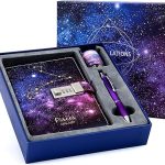 CAGIE Starry Constellation Lock Diary Set Gift Box with Pen & Tapes Secret Diary with Lock for Kids Girls Women Purple Journal Kit with Lock for Anniversary Birthday Holiday（Pisces） - Pisces for men