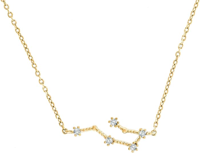 14K Gold Plated Astrology Constellation Horoscope Zodiac Necklace 16-18" - Aries Bracelet for men