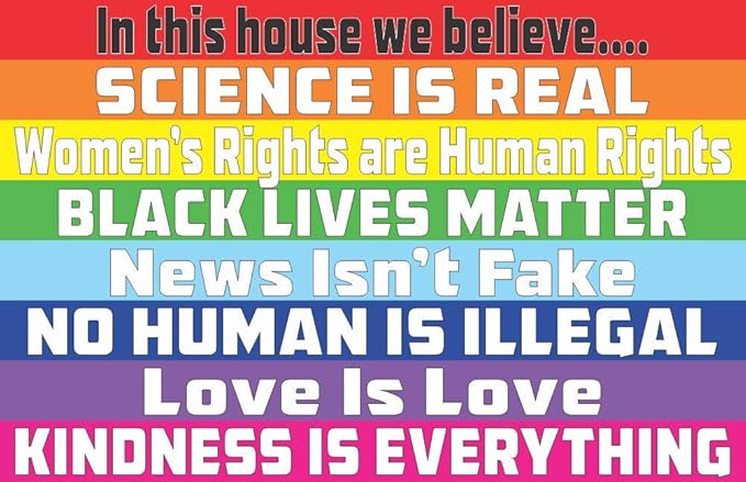 Scorpio Posters In This House We Believe - Laminated - Mini Poster - 17.5" x 11.5" - Scorpio Canvas for men