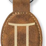 LaserGram - Leo Keychain for men