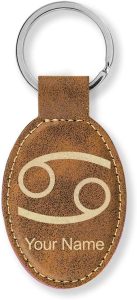 LaserGram - Cancer Keychain for men