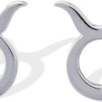 Boma Jewelry Sterling Silver Zodiac Sign Stud Earrings - Taurus for men