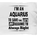 Gift for Aquarius - Aquarius Creative and Soft Pillow Case - Perfect Hobby Gift, Standard Size Pillowcase for Aquarius, Men and Women - Aquarius Pillow for men
