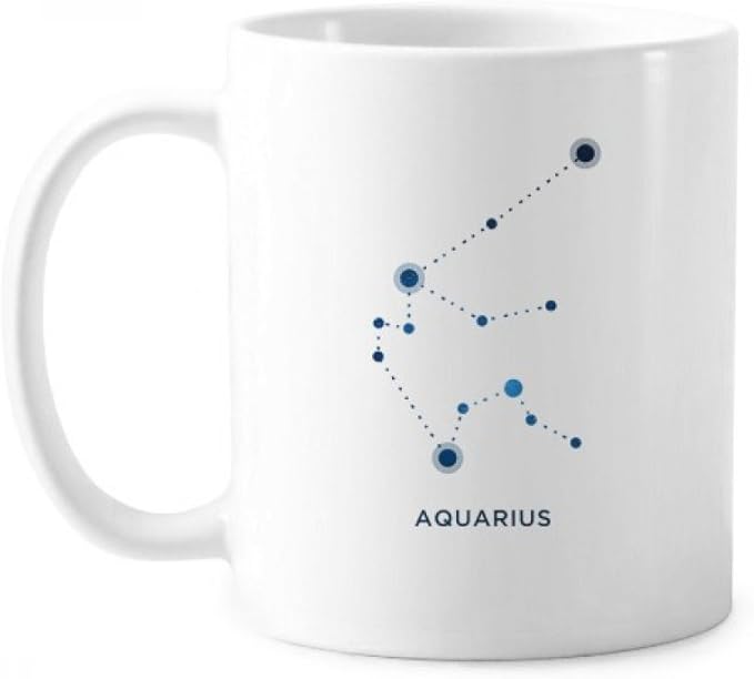 Aquarius Constellation Sign Zodiac Mug Pottery Ceramic Coffee Porcelain Cup Tableware - Aquarius Mug for men