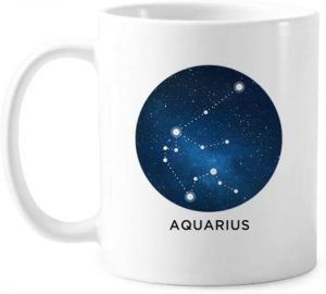 Aquarius Constellation Zodiac Sign Mug Pottery Ceramic Coffee Porcelain Cup Tableware - Aquarius Mug for men