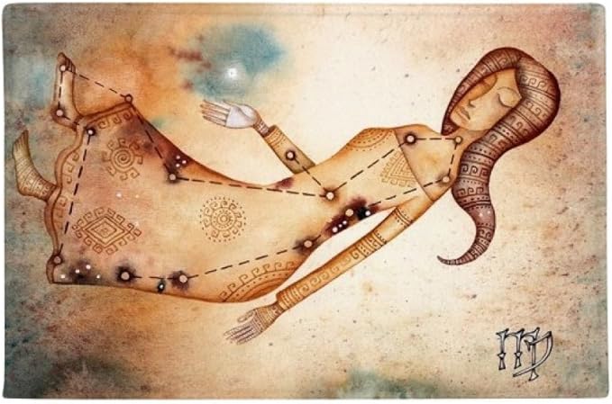September August Virgo Constellation Zodiac Ground Mat Non Slip Floor Bathroom Door Rug Carpet - Virgo Car Floor Mat for men
