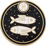 REAL SIC Astrological Sign Pin - Star Sign/Astrology Enamel Pins, Lapel Pins for Birth Sign, Great Gift for Anyone, Perfect Accessory for Jackets, Hats, Backpacks & Tops - Pisces Car Accessories for men