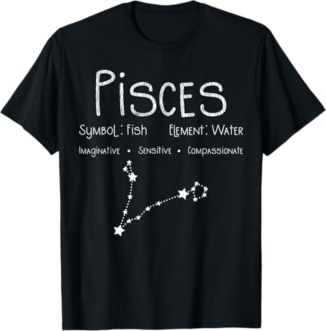 Birthday For Her - Him Gift Shop.Co - Pisces T-Shirt for men