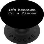 Pisces Horoscope Gifts Women Girls Men Zodiac Sign Astrology PopSockets Adhesive PopGrip - Pisces for men
