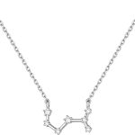 ChicSilver 925 Sterling Silver CZ Astrology 12 Constellation Horoscope Zodiac Necklace Birthday Gift,16-18 inch(with Gift Box) - Scorpio Accessories for men