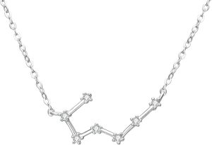 BriLove Gifts for Mom Women 925 Sterling Silver CZ Horoscope Zodiac 12 Constellation Astrology Pendant Necklace for Mothers Day/Valentines Day/Birthday/Christmas/Anniversary - Taurus Products for men