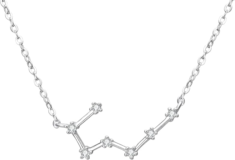 BriLove Gifts for Mom Women 925 Sterling Silver CZ Horoscope Zodiac 12 Constellation Astrology Pendant Necklace for Mothers Day/Valentines Day/Birthday/Christmas/Anniversary - Taurus Products for men