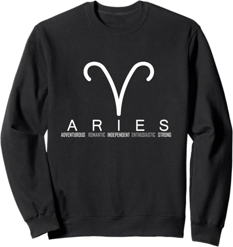 Proud Aries Zodiac Signs Features Gifts Sweatshirt - Aries Sweatshirt for men