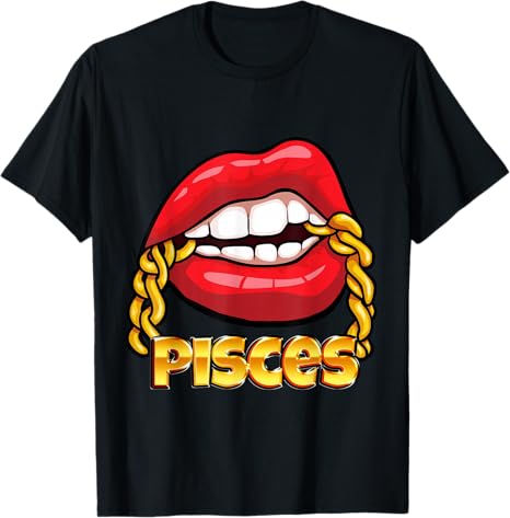 Juicy Lips Thick Hips - Pisces T-Shirt for men