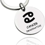 ZUOPIPI - Cancer Keychain for men