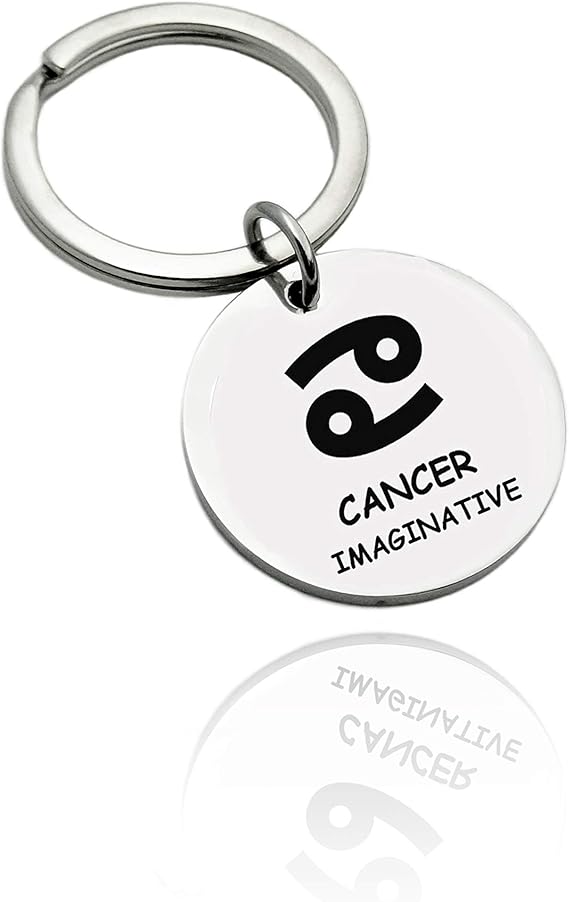 ZUOPIPI - Cancer Keychain for men