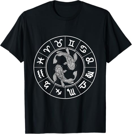 Zodiac Sign Astrology Birthday Gift Idea - Pisces T-Shirt for men